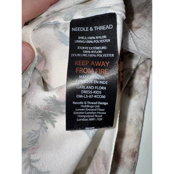 Needle & Thread Kids Sz 5 Yrs Garland Flora Dress Floral English Royal Elegance - Picture 12 of 14